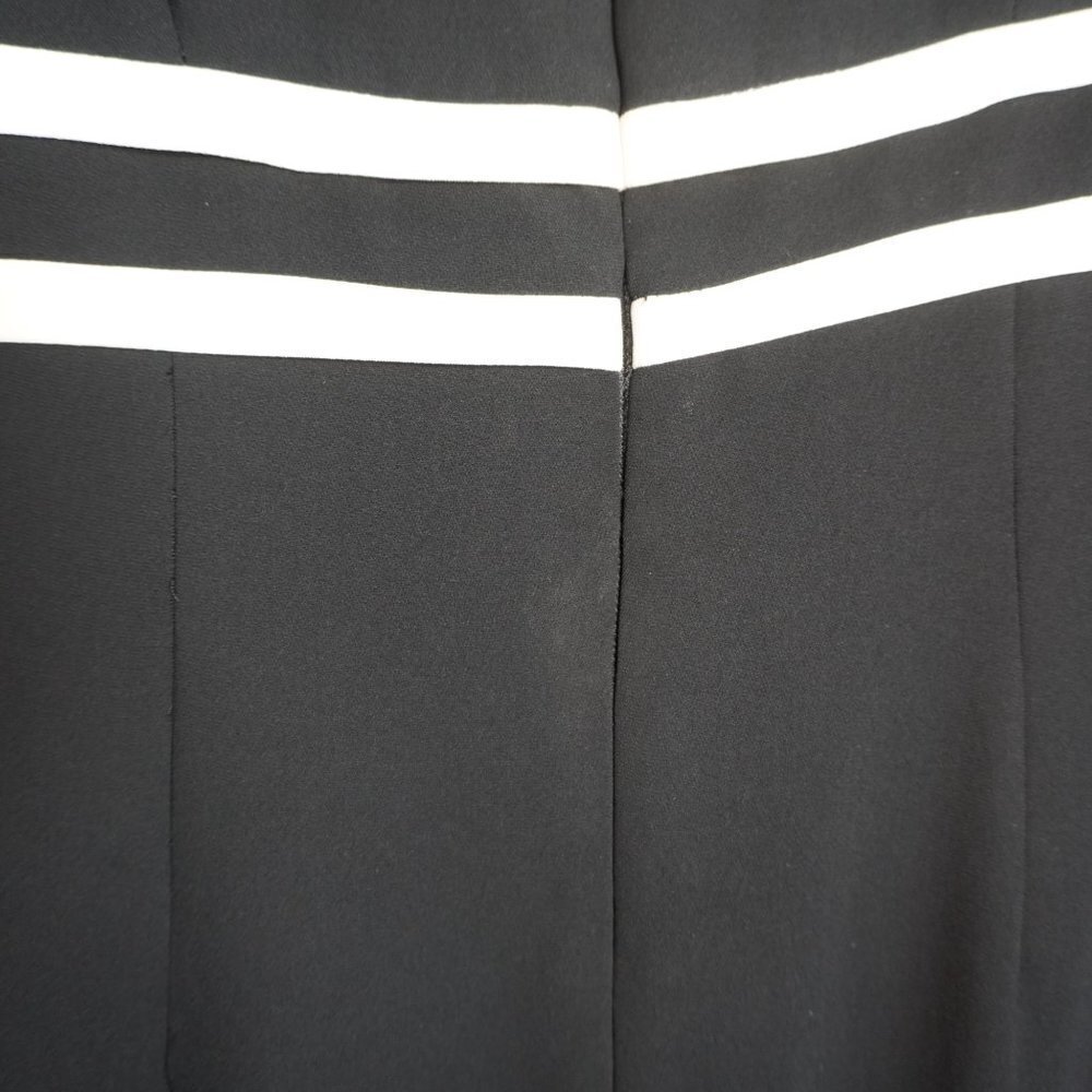 Barrie Pace Women Black V Neck Midsleeve Bow Tie Formal Or Casual Dress Size 4P - Picture 5 of 6